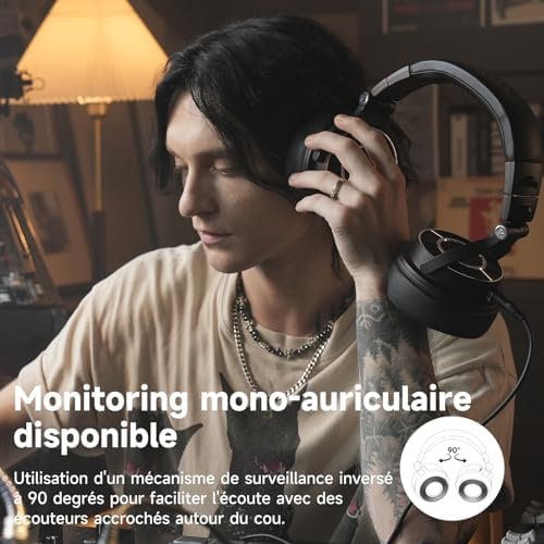 Vue 2 de Oneodio Monitor Casque Audio