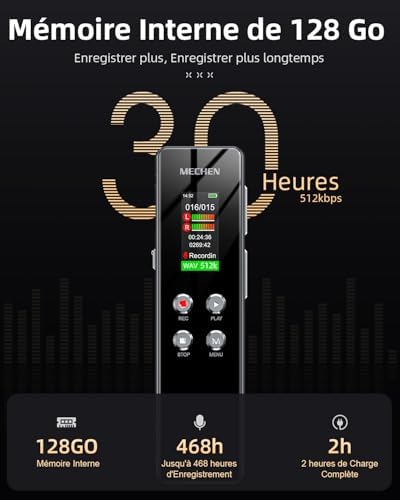 Vue 2 de Mechen Dictaphone Numerique Go