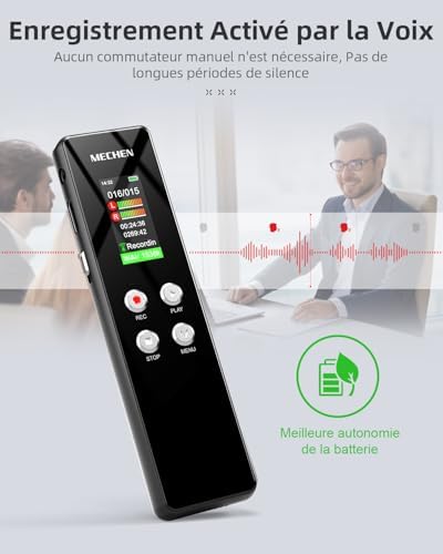 Vue 4 de Mechen Dictaphone Numerique Go