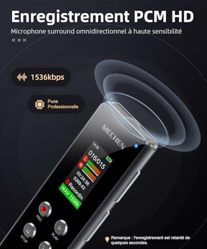 Vue 5 de Mechen Dictaphone Numerique Go