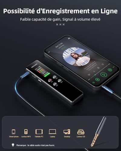 Vue 7 de Mechen Dictaphone Numerique Go