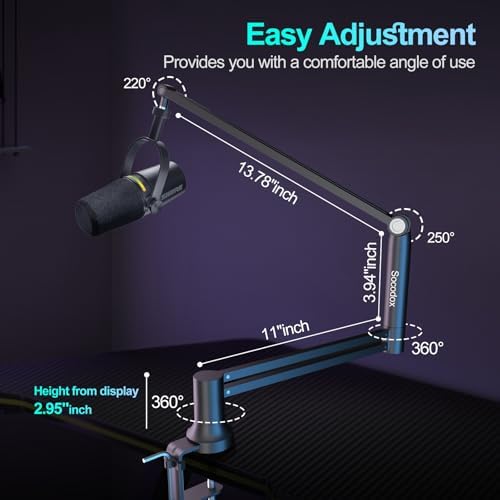 Vue 5 de Socodox Bras De Microphone