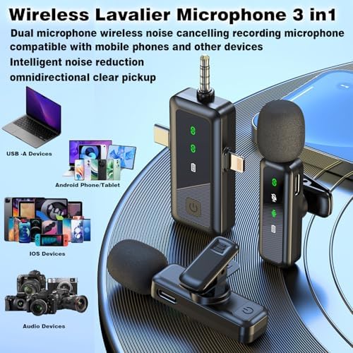 Vue 2 de Kinmaizi Microphone Cravate Sans