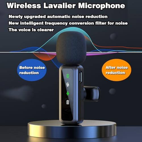 Vue 4 de Kinmaizi Microphone Cravate Sans
