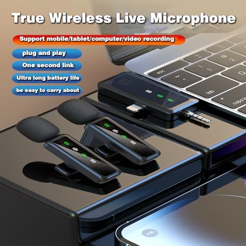 Vue 6 de Kinmaizi Microphone Cravate Sans