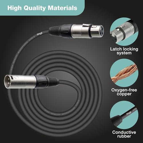 Vue 3 de Stagg Cable Microphone De