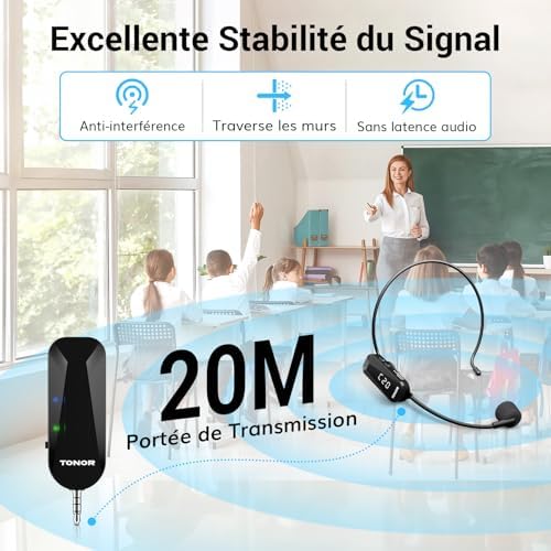 Vue 3 de Tonor Micro Sans Fil