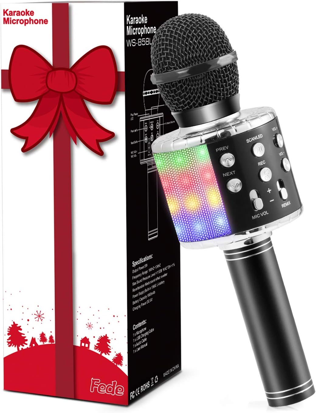 Fede Microphone Karaoke Sans