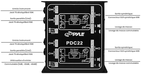 Vue 4 de Pyle Boitier Di Direct