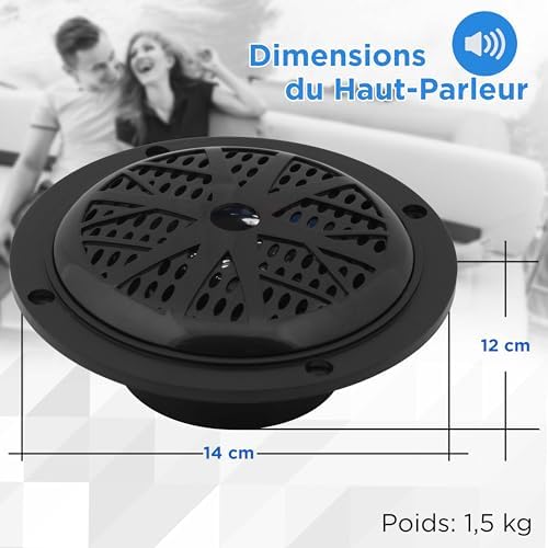 Vue 6 de Pyle Hautparleurs Marins Cm