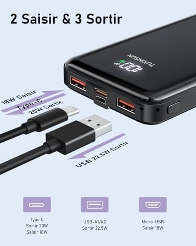 Vue 3 de Power Bank Mah