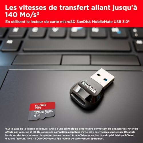 Vue 3 de Sandisk Go Ultra Microsdxc