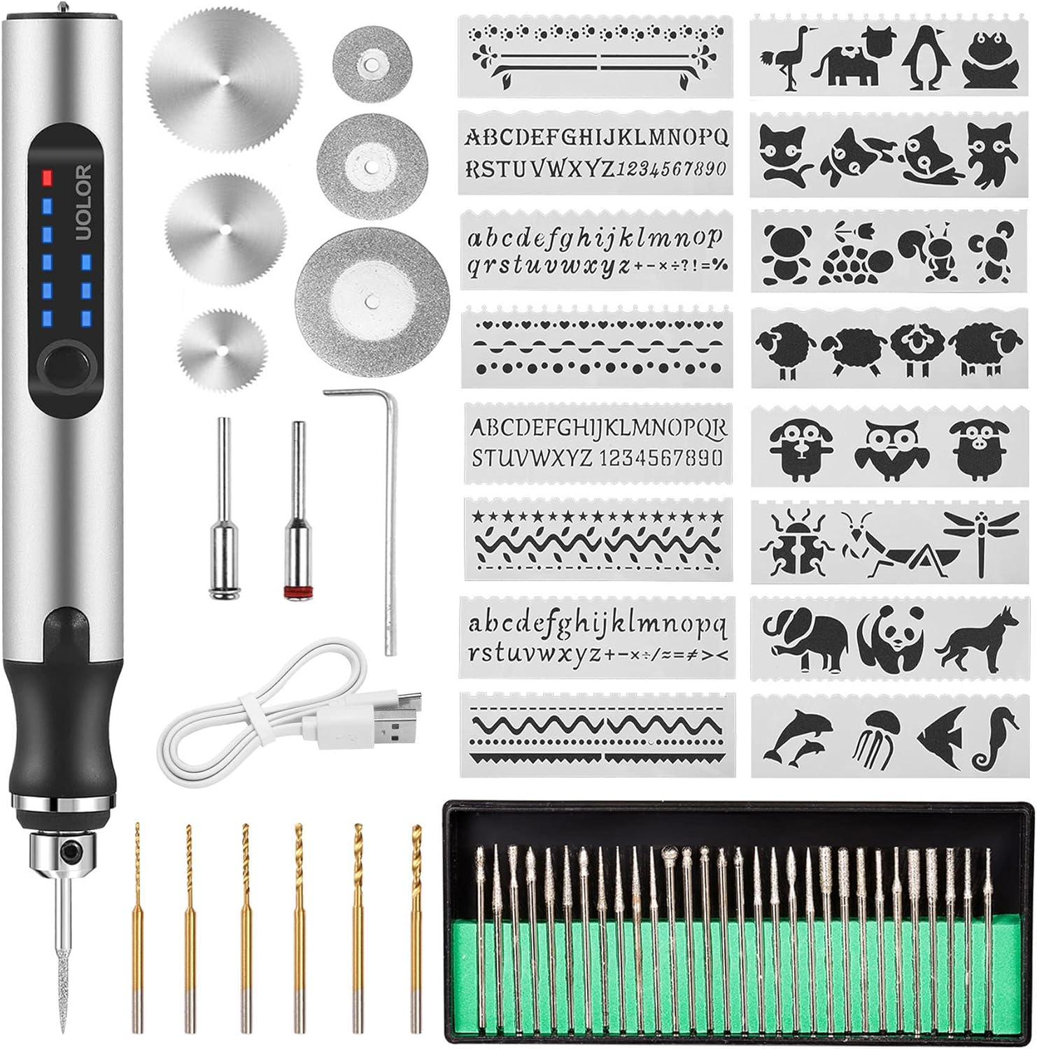 Uolor Stylo Graveur Electrique