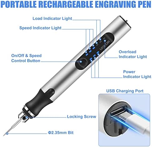 Vue 2 de Uolor Stylo Graveur Electrique