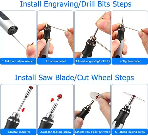 Vue 4 de Uolor Stylo Graveur Electrique