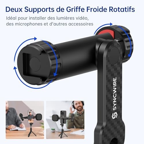 Vue 2 de Syncwire Adaptateur Trepied Smartphone