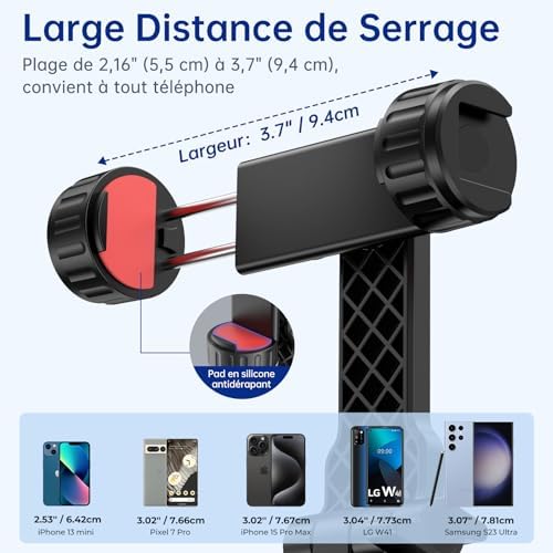 Vue 5 de Syncwire Adaptateur Trepied Smartphone
