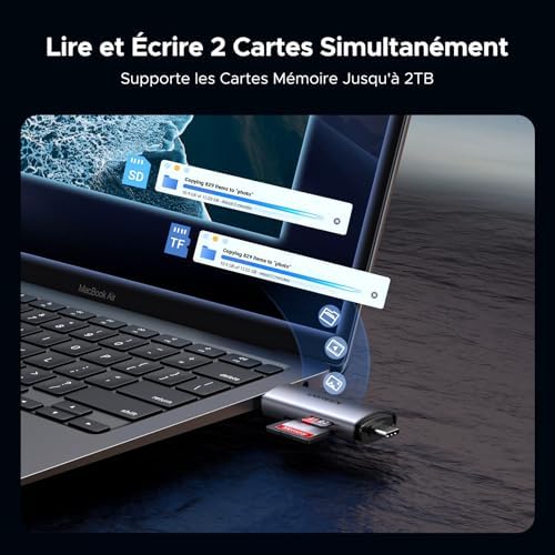 Vue 3 de Ugreen Lecteur De Carte