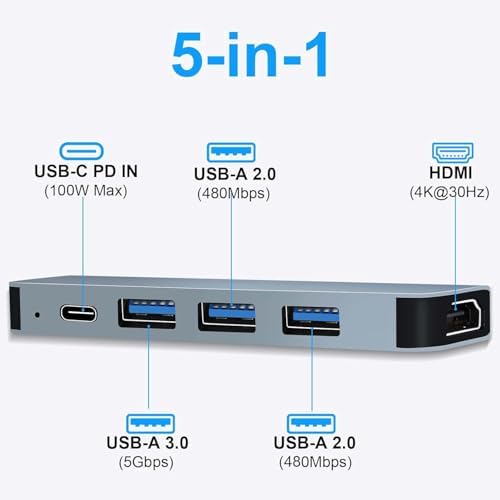 Vue 2 de Hub Usb Hdmi