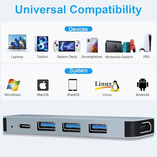 Vue 7 de Hub Usb Hdmi