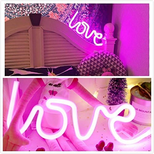 Vue 3 de Neon Love Signs Light
