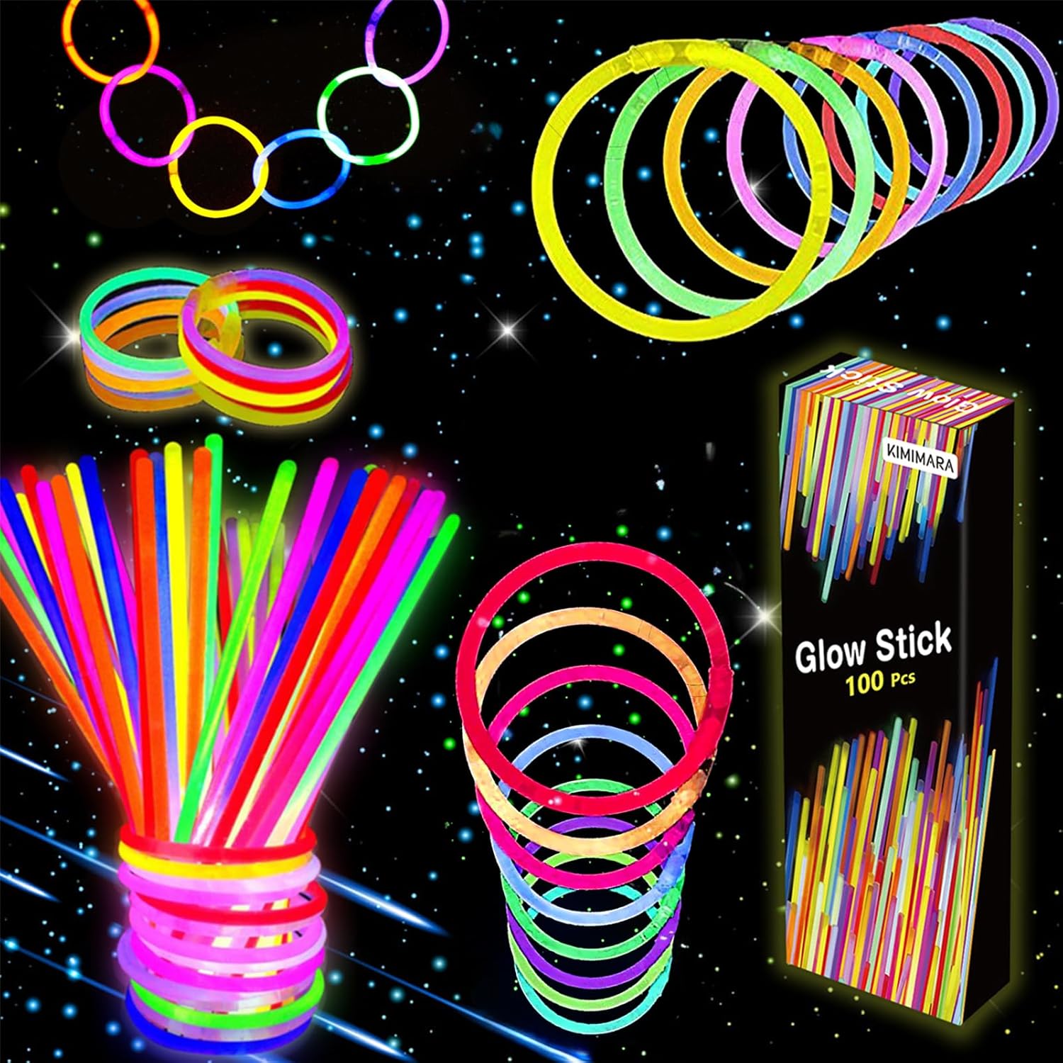 Bracelet Fluorescent Pcs Glow