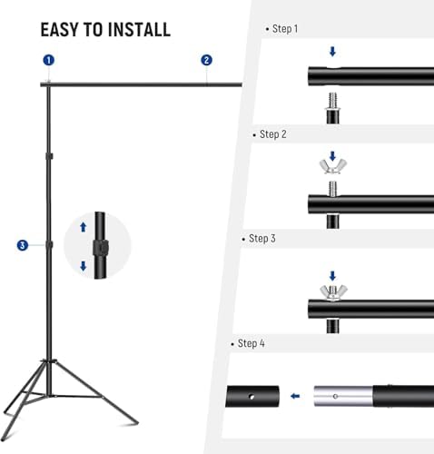 Vue 5 de Neewer Supports De Toile