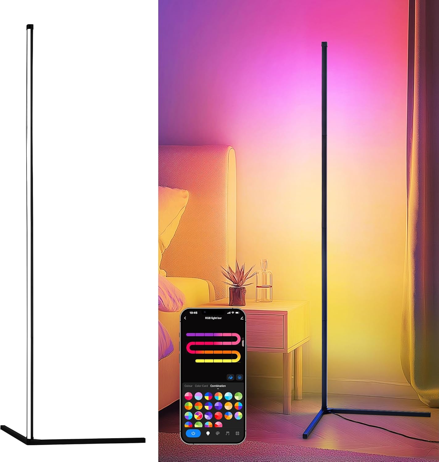 Luminexdesigns Lampadaire Led Rgb