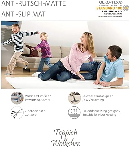 Vue 6 de Teppich Wolkchen Soustapis Antiderapant