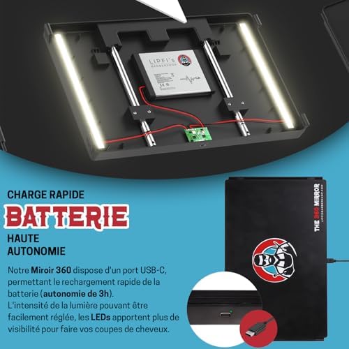 Vue 5 de Miroir Led Pour