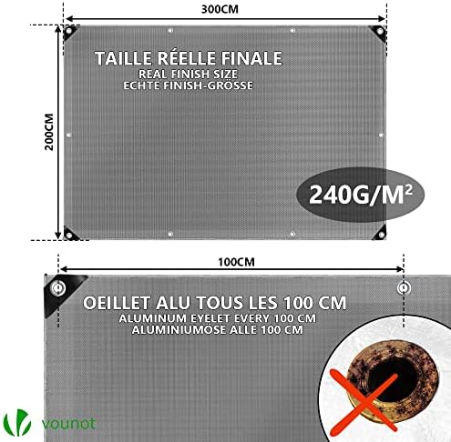 Vue 4 de Vounot Bache De Protection