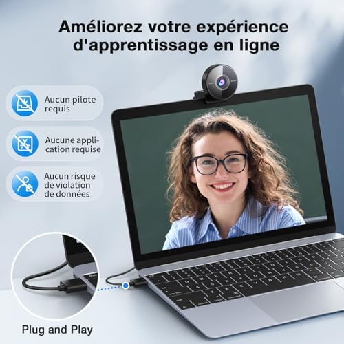Vue 2 de Emeet Webcam