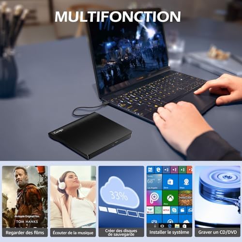 Vue 5 de Cocopa Lecteur Cddvd Externe