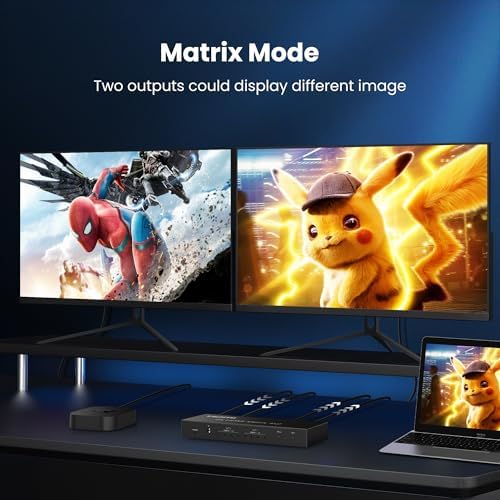 Vue 4 de Commutateur Matrix Hdmi