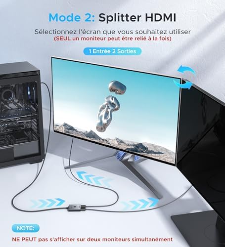 Vue 3 de Warrky Switch Hdmi