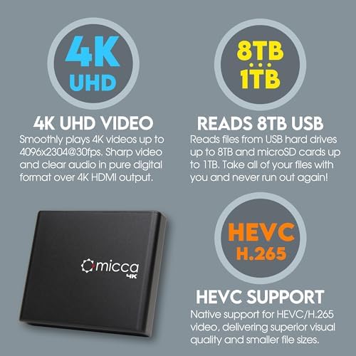 Vue 4 de Lecteur Multimedia Ultrahd