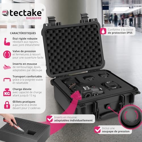 Vue 2 de Tectake Malette De Protection