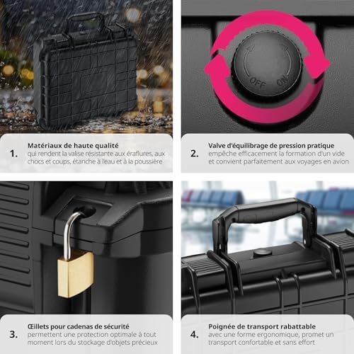 Vue 3 de Tectake Malette De Protection
