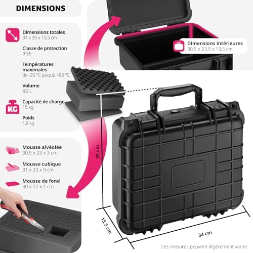 Vue 6 de Tectake Malette De Protection