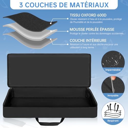 Vue 3 de Ouutmee Housse Pour Clavier