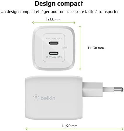 Vue 5 de Belkin Chargeur Secteur Double