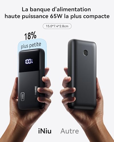 Vue 3 de Iniu Batterie Externe Mah