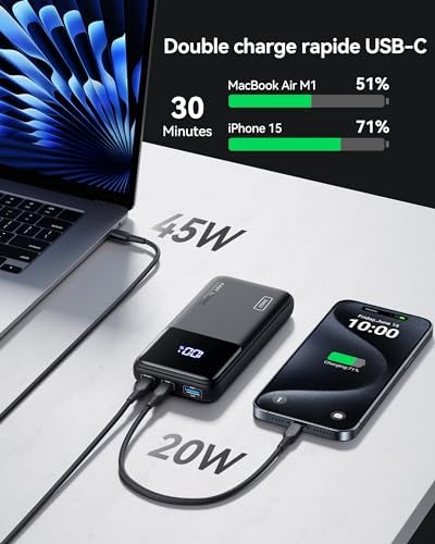 Vue 4 de Iniu Batterie Externe Mah