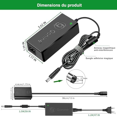 Vue 5 de Gonine Acpw Adaptateur Secteur
