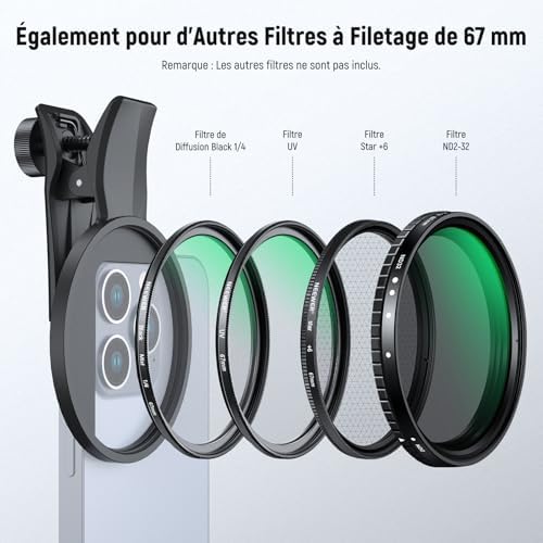 Vue 4 de Neewer Mm Filtre Cpl