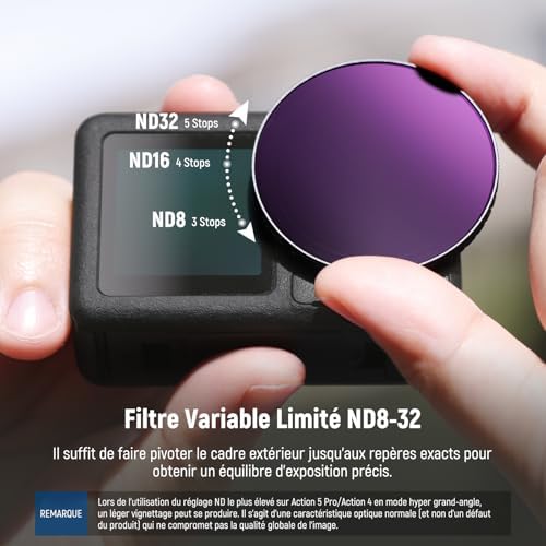 Vue 3 de Neewer Filtre Nd Variable