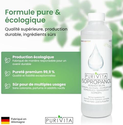 Vue 3 de Purivita Alcool Isopropylique Ml