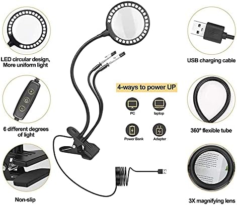Vue 4 de Lampe Loupe Sur Pied