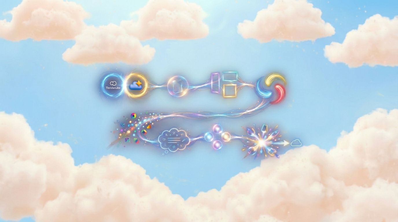 Proceso de creación de imágenes con IA dentro de TiendaPop