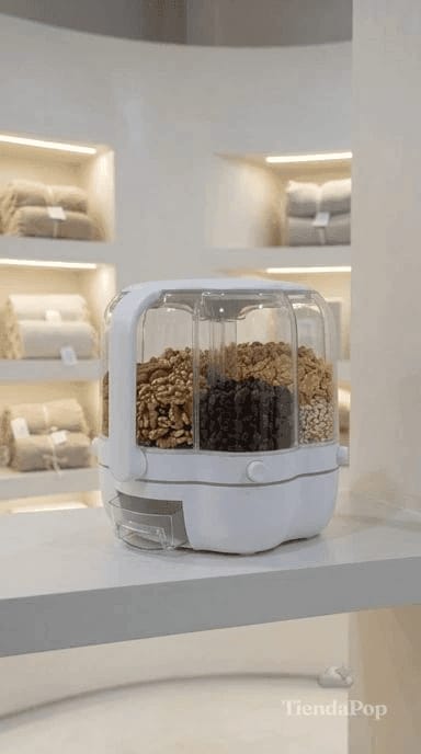 Rotating dispenser generated with Brand Kit Retail In Situ inside Ganga Home store
